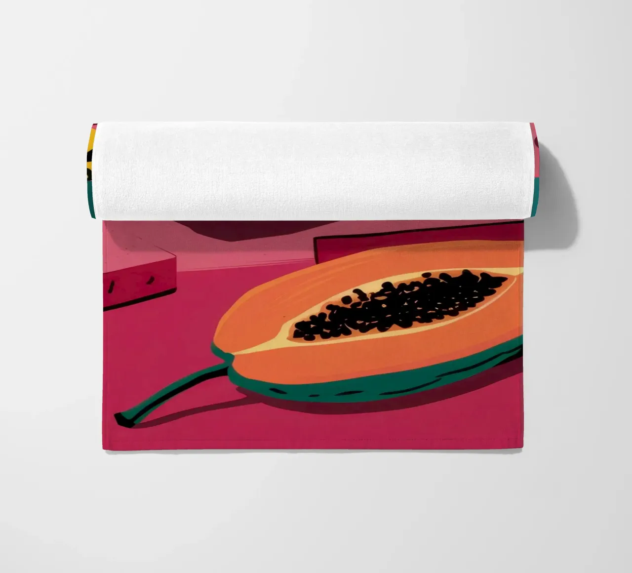 Piatto di frutta Pop Art telo mare da Sky Velour