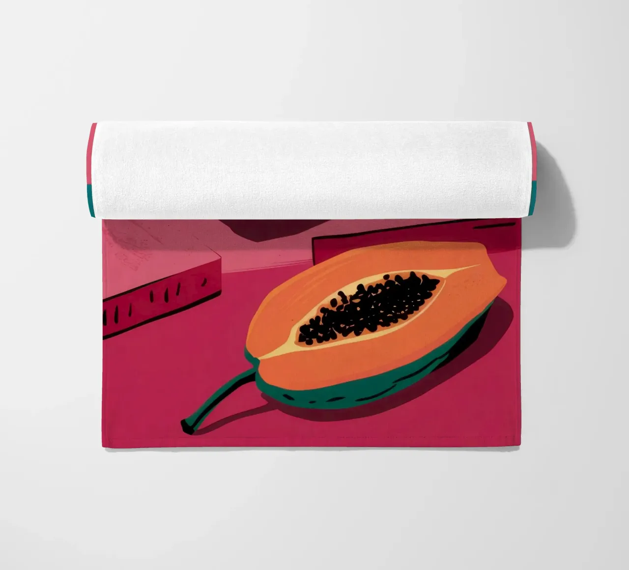 Piatto di frutta Pop Art telo mare da Sky Velour