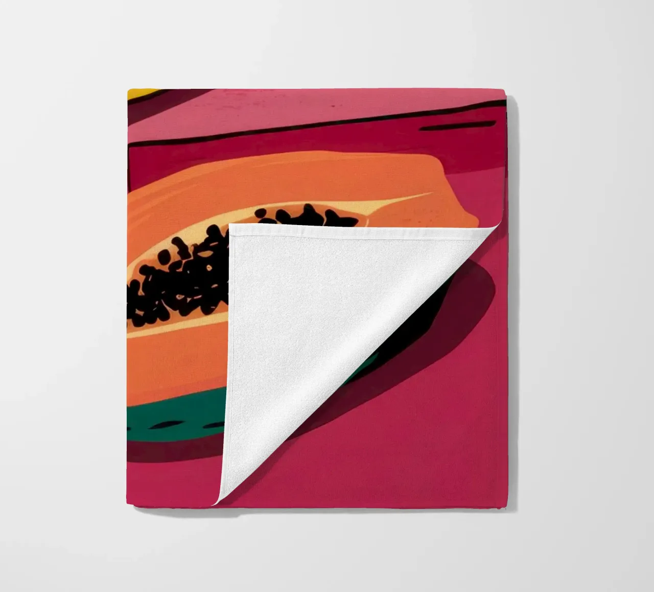 Piatto di frutta Pop Art telo mare da Sky Velour