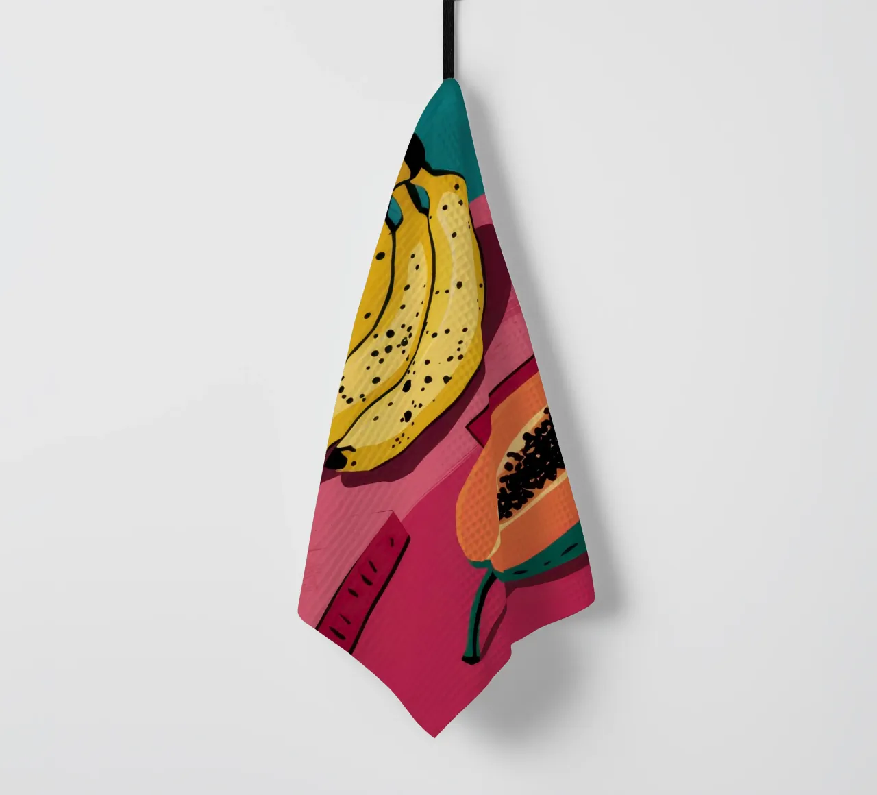 Piatto di frutta Pop Art canovaccio da cucina da Sky Velour