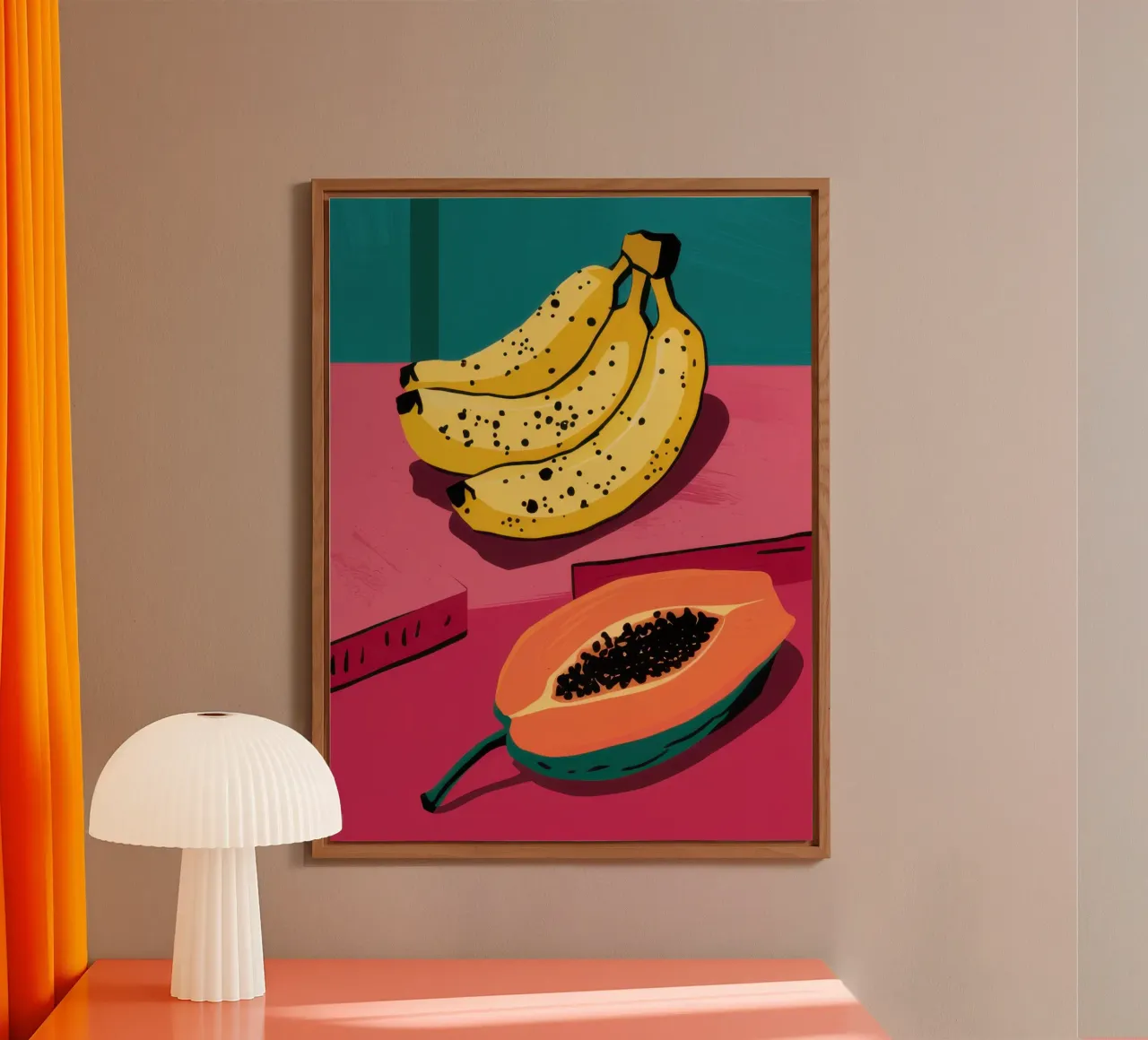 Piatto di frutta Pop Art pannello forex da Sky Velour