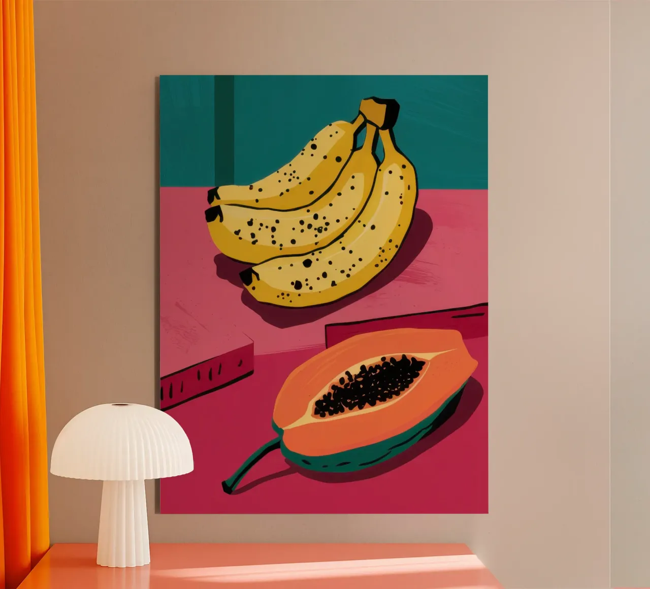 Piatto di frutta Pop Art pannello forex da Sky Velour