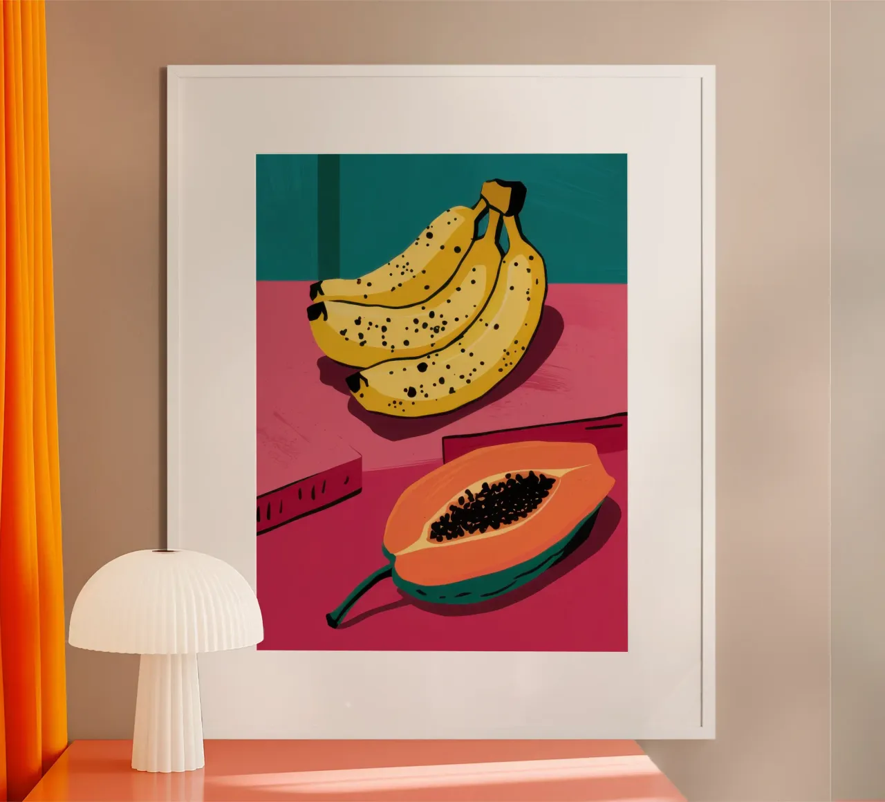 Piatto di frutta Pop Art carta hahnemühle da Sky Velour