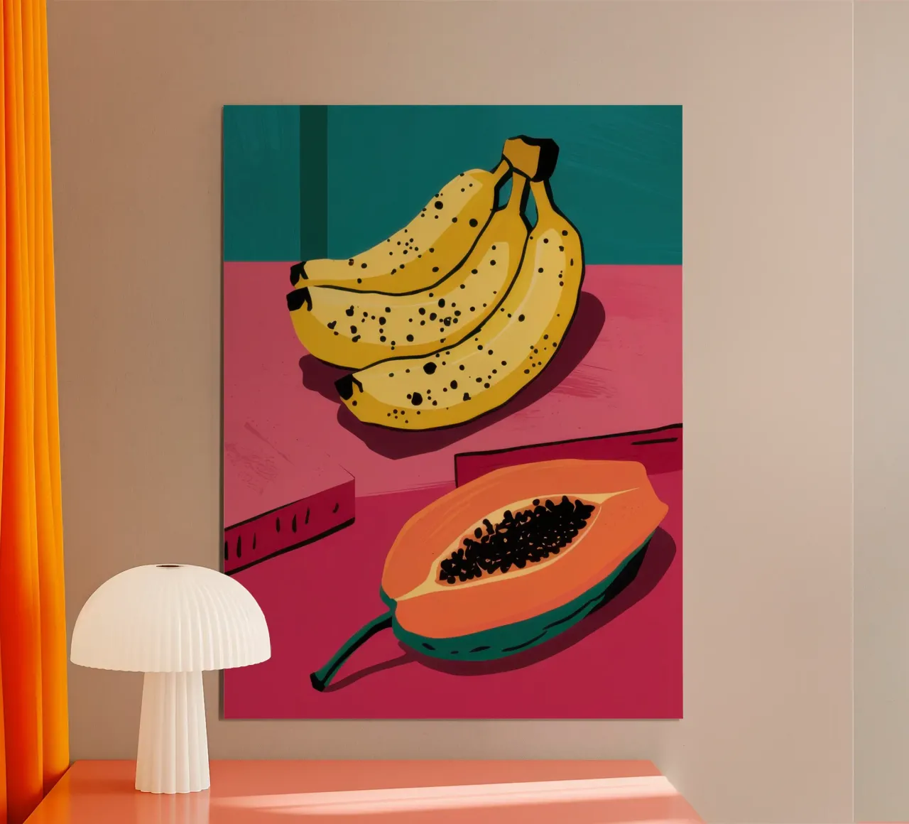 Piatto di frutta Pop Art carta hahnemühle da Sky Velour