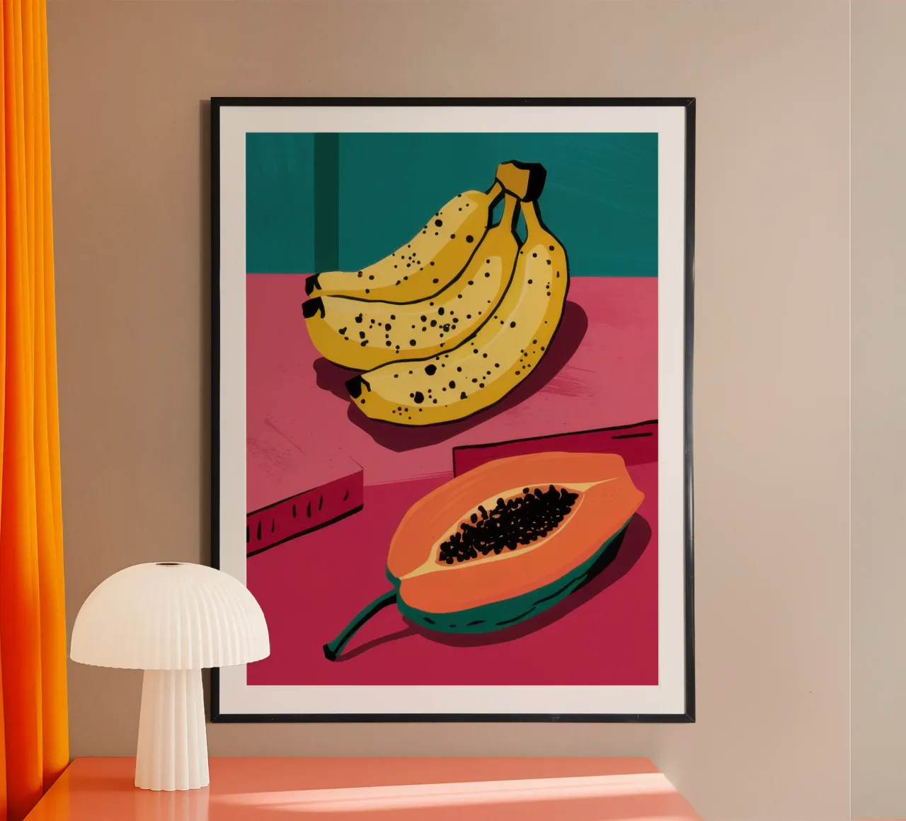 Piatto di frutta Pop Art carta hahnemühle da Sky Velour
