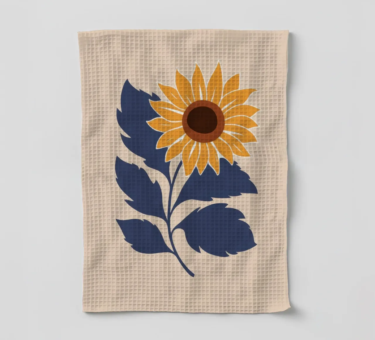 Einsame goldene Sonnenblume Geschirrtuch von Sky Velour