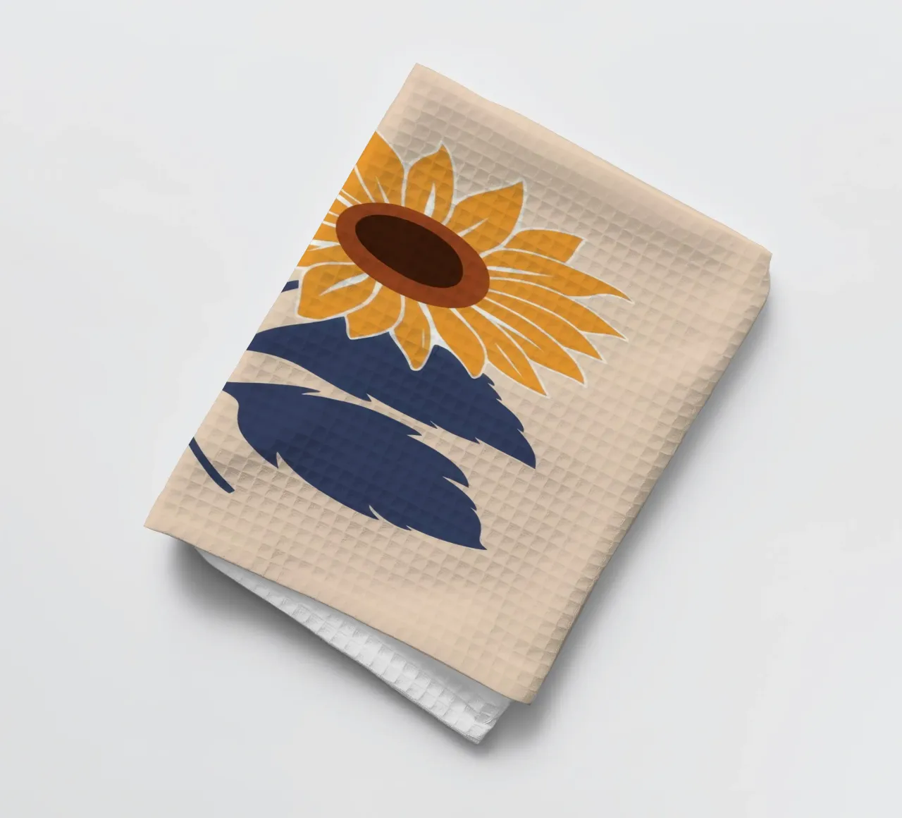 Einsame goldene Sonnenblume Geschirrtuch von Sky Velour