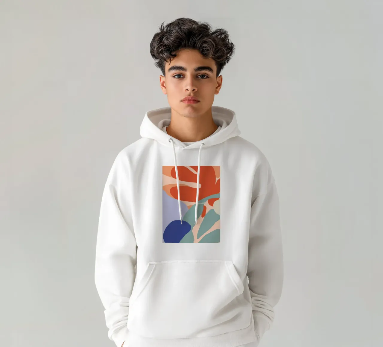 Juego de formas en primaria sudadera con capucha de Sky Velour