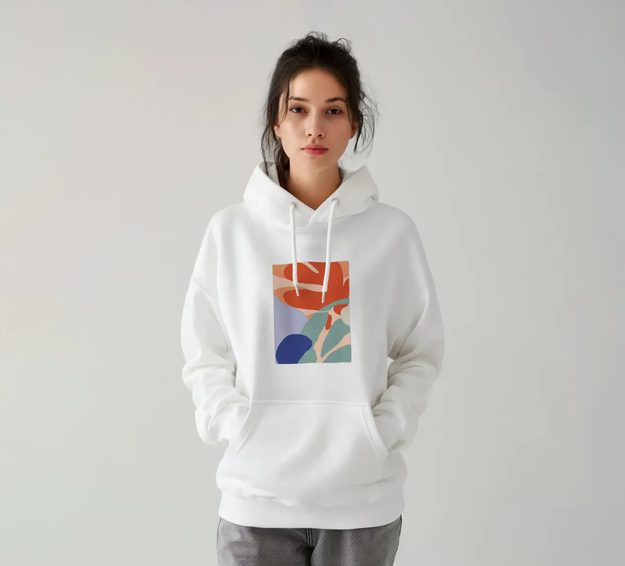 Juego de formas en primaria sudadera con capucha de Sky Velour