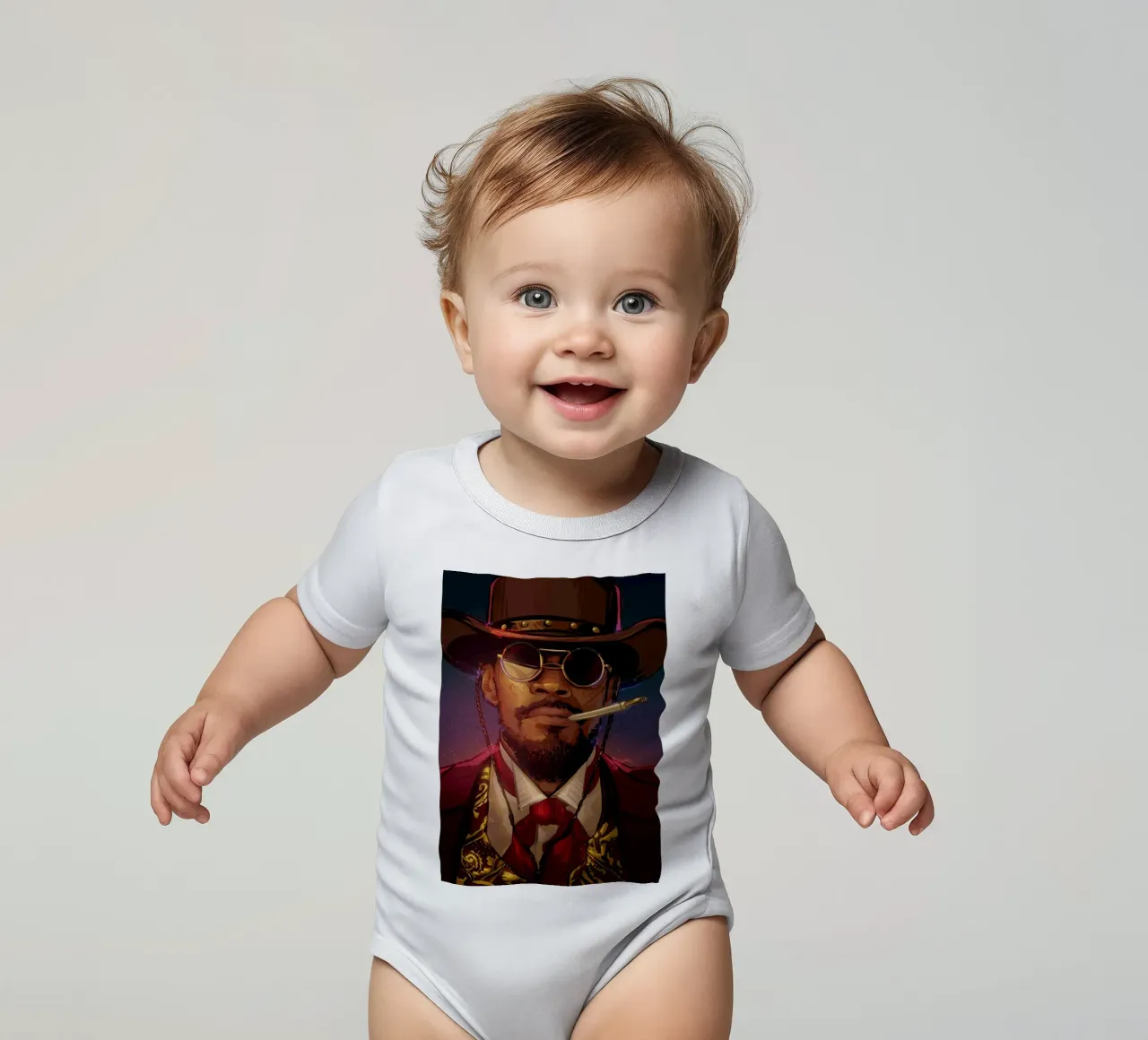 Django Unchained body neonato maniche corte da nabakumov
