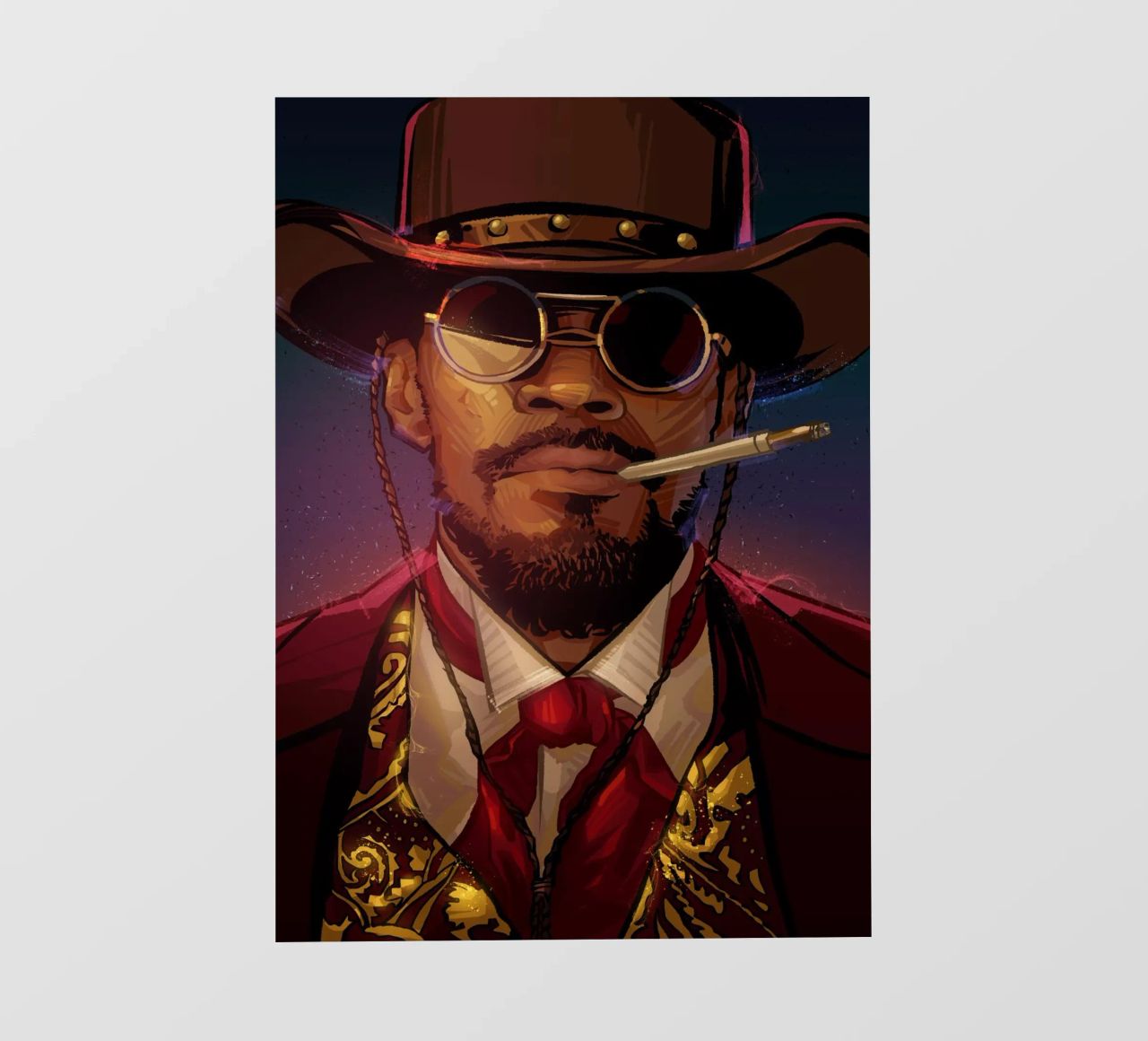 Django Unchained pellicola backlit da nabakumov