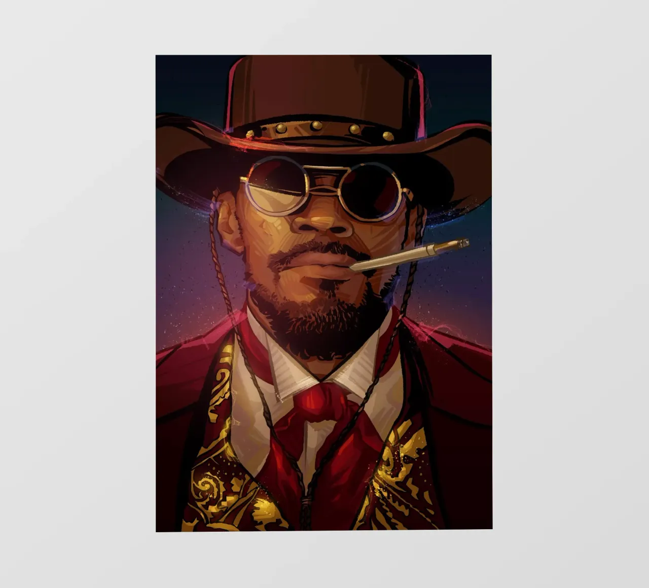 Django Unchained lámina retroiluminada de nabakumov