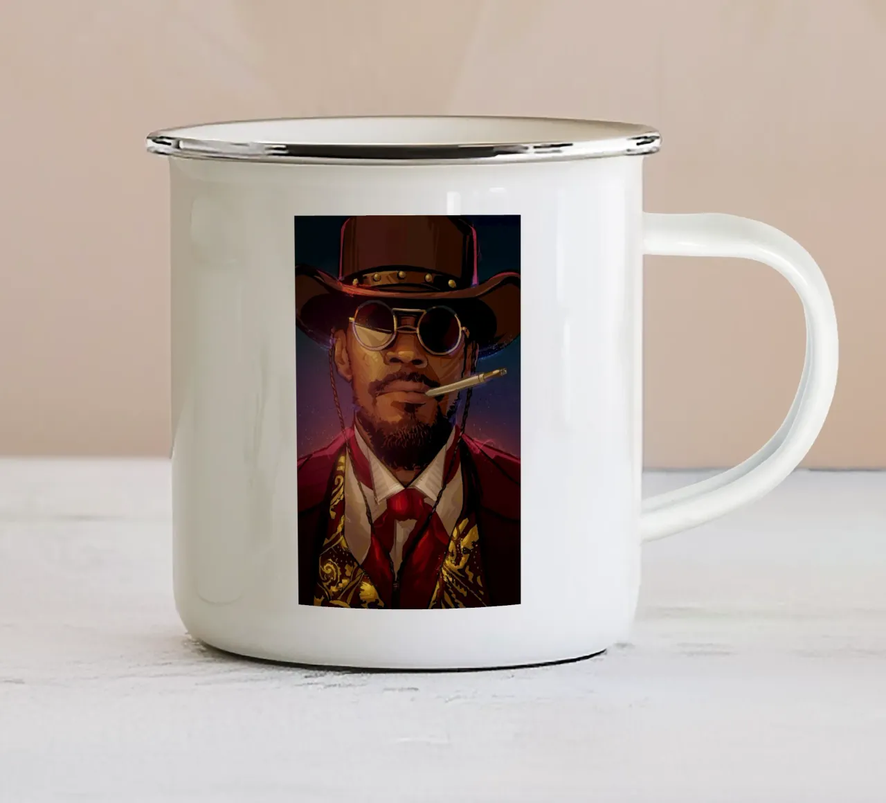 Django Unchained mug en émail de nabakumov