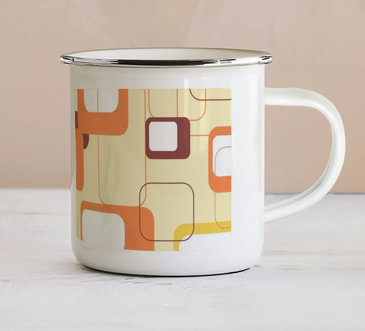 Geometria vintage tazza in smalto da LaylaOzHome