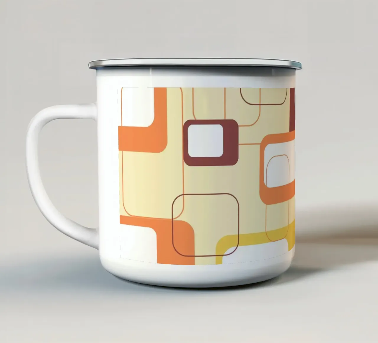 Geometria vintage tazza in smalto da LaylaOzHome