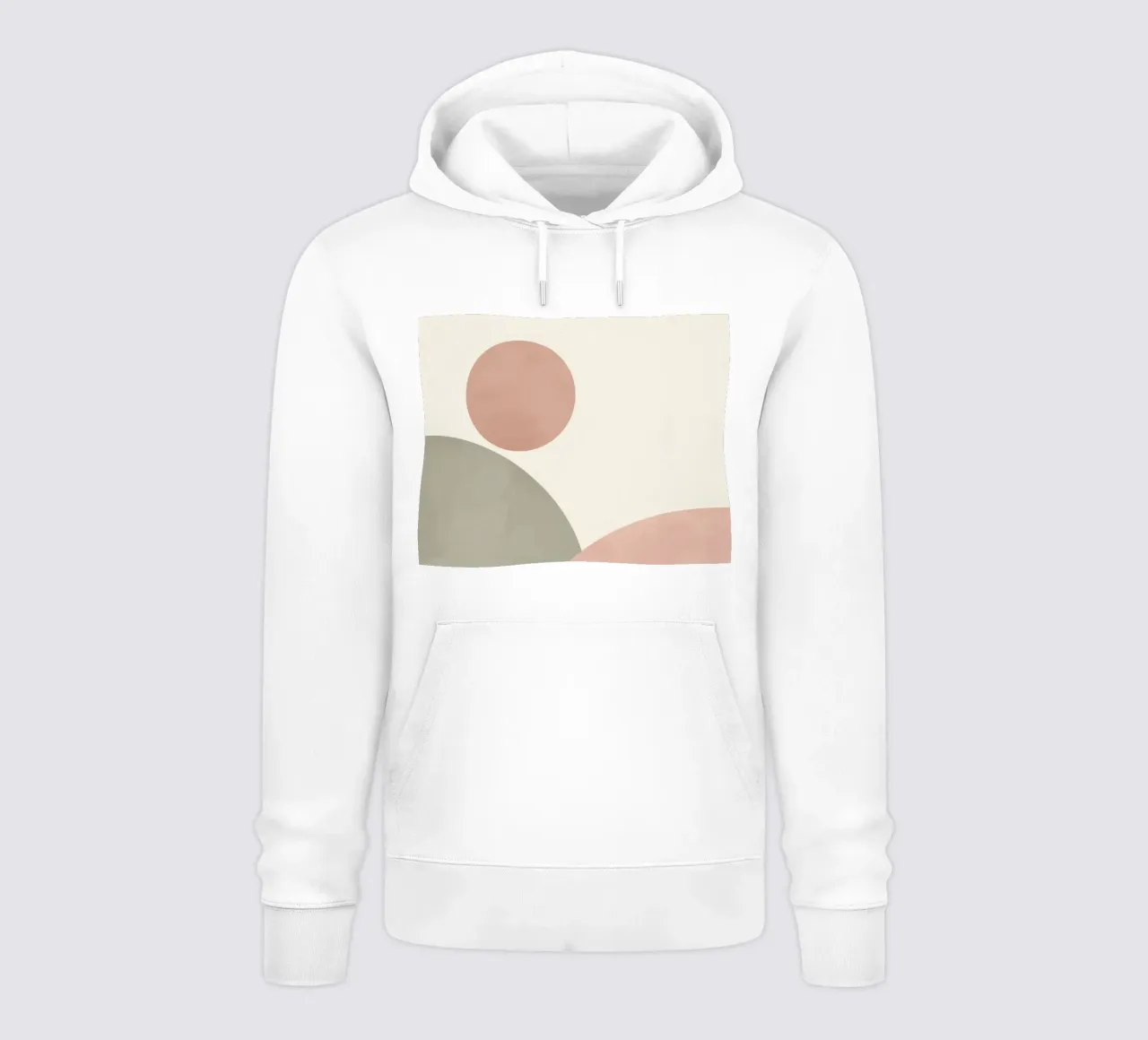 Cerchi astratti in colori pastello felpa con cappuccio da DesignDoodle