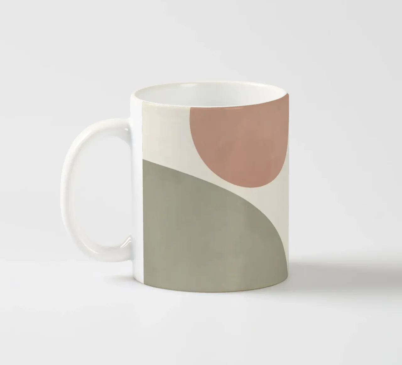 Cerchi astratti in colori pastello tazza in ceramica da DesignDoodle