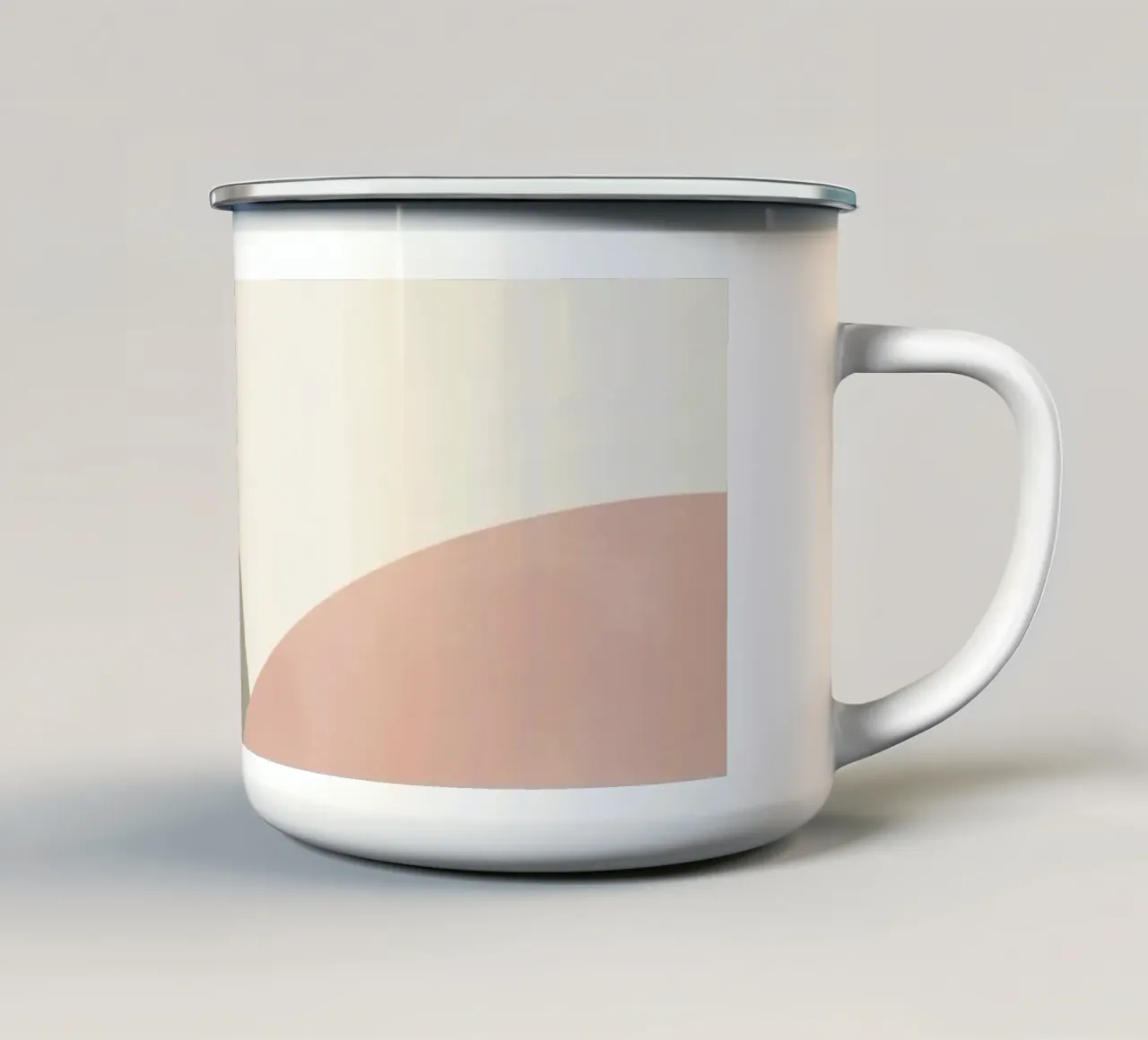 Cerchi astratti in colori pastello tazza in smalto da DesignDoodle