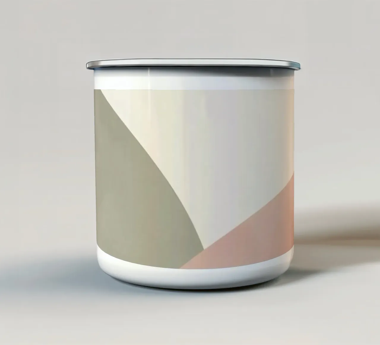 Cerchi astratti in colori pastello tazza in smalto da DesignDoodle