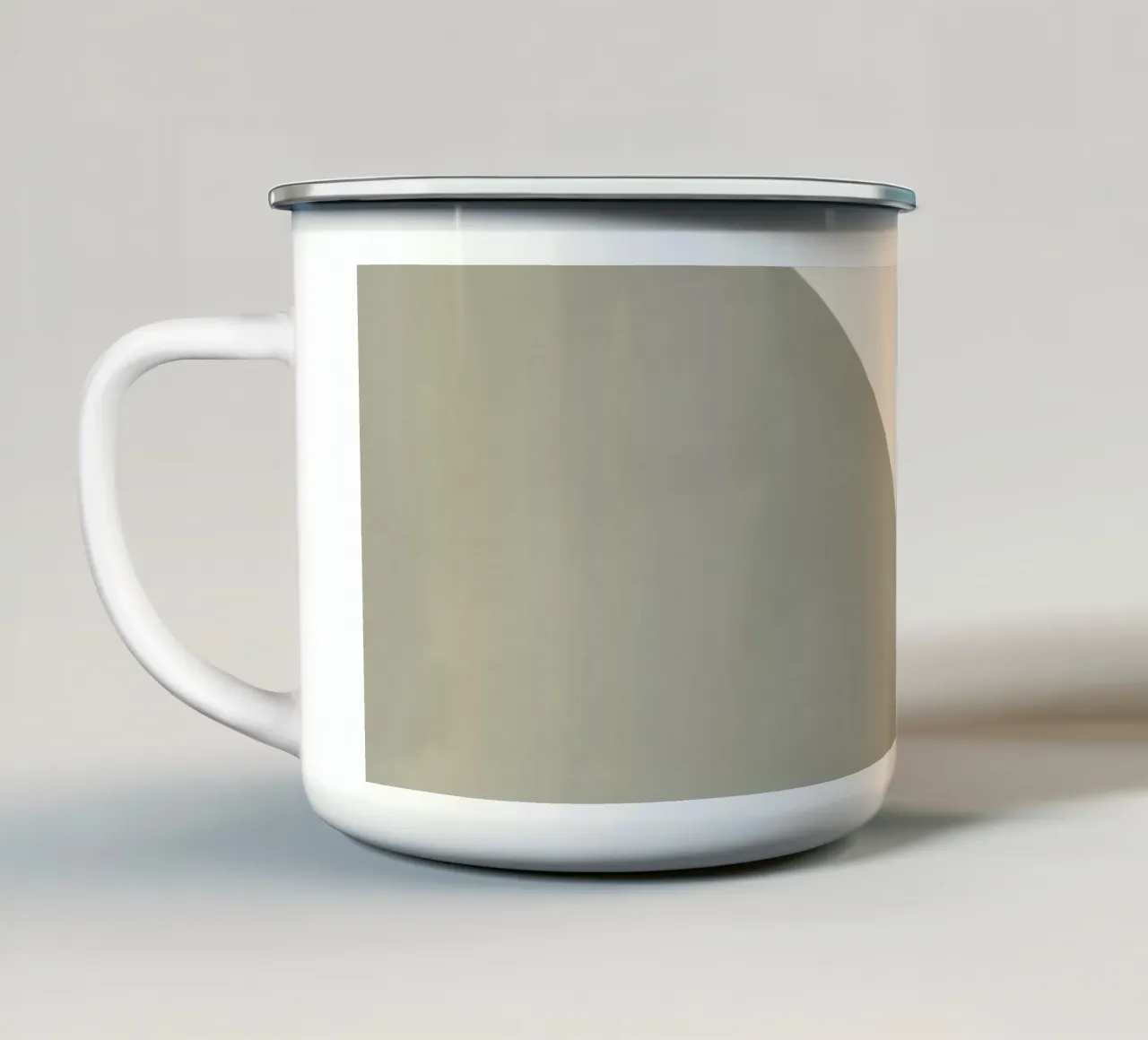 Cerchi astratti in colori pastello tazza in smalto da DesignDoodle