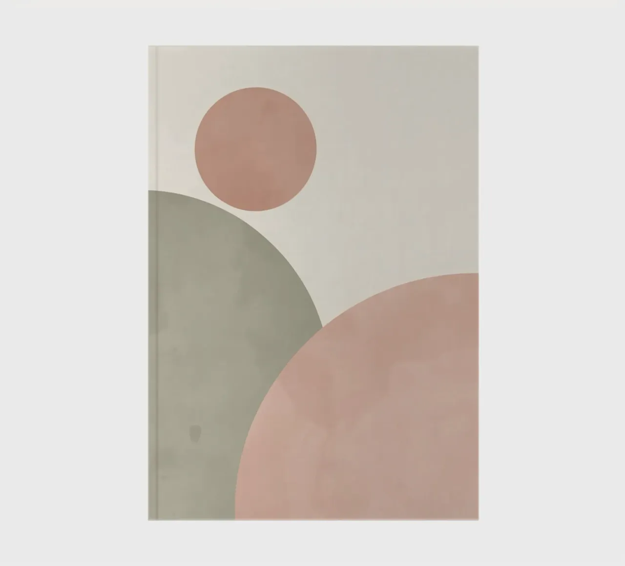 Abstract Circles in Pastel Colors notebook by DesignDoodle