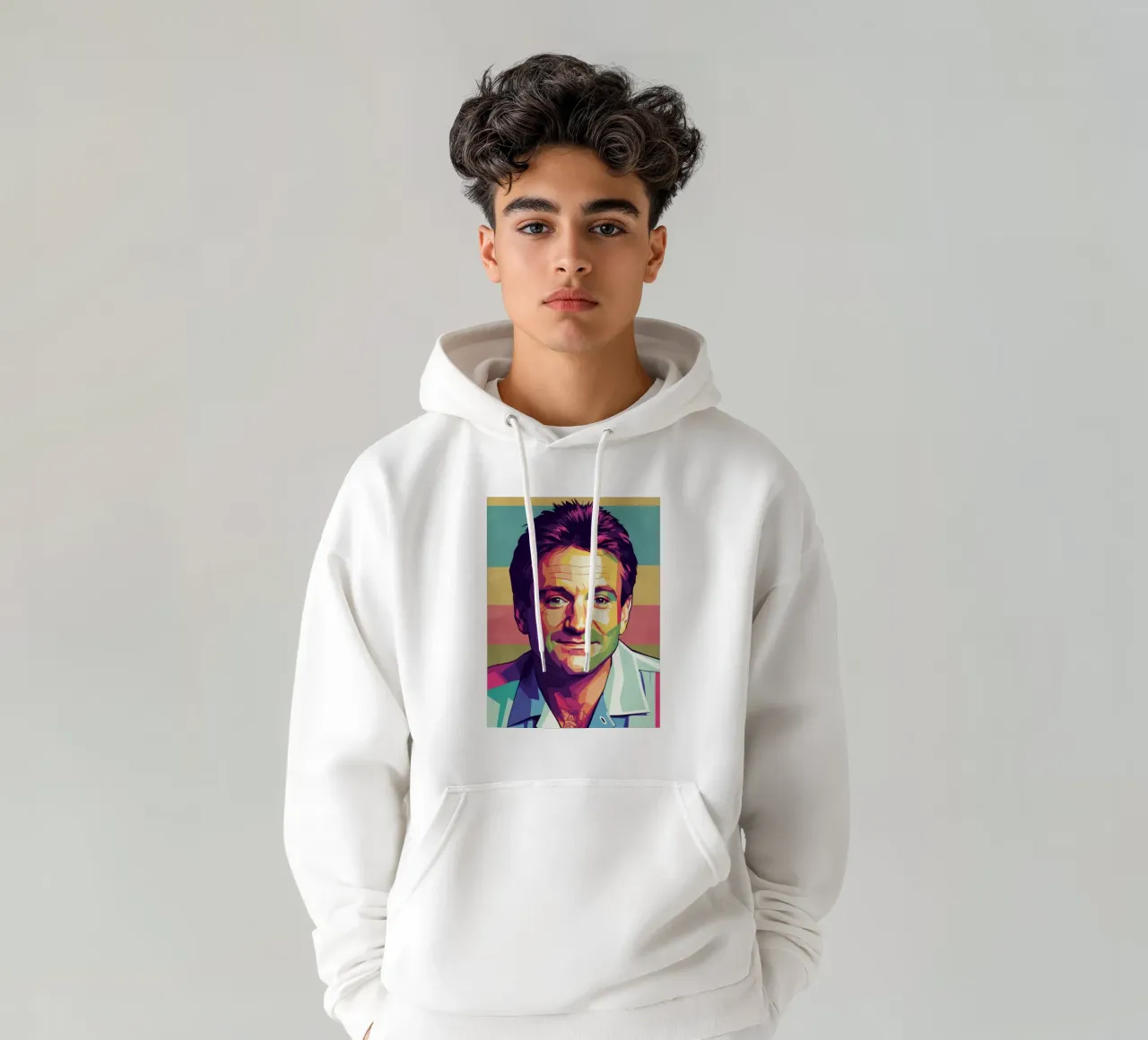 Robin Williams in memoria di tutti felpa con cappuccio da Hantamrata