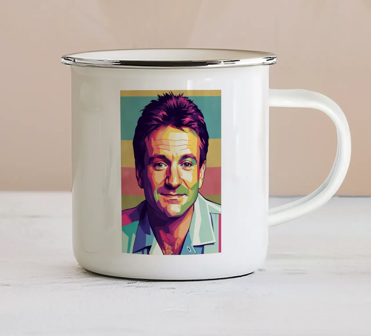 Robin Williams in memoria di tutti tazza in smalto da Hantamrata