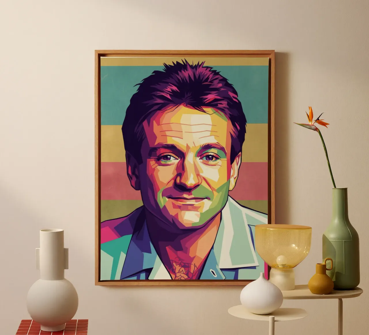 Robin Williams in liebevoller Erinnerung Leinwand von Hantamrata