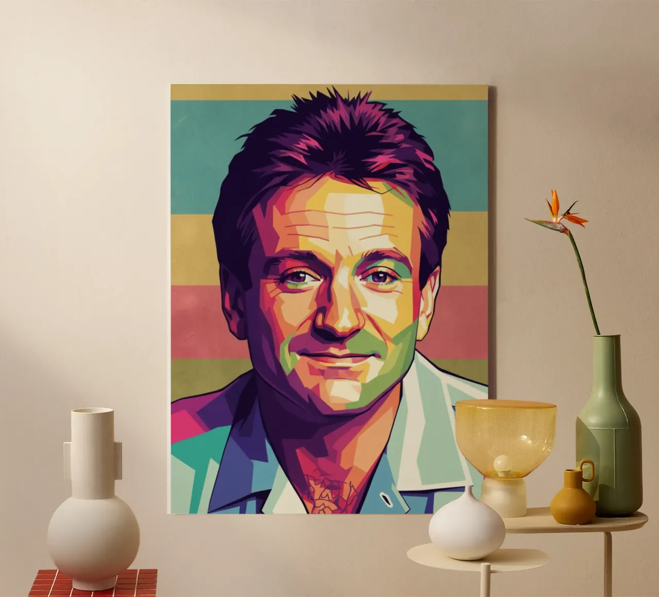 Robin Williams in liebevoller Erinnerung Leinwand von Hantamrata