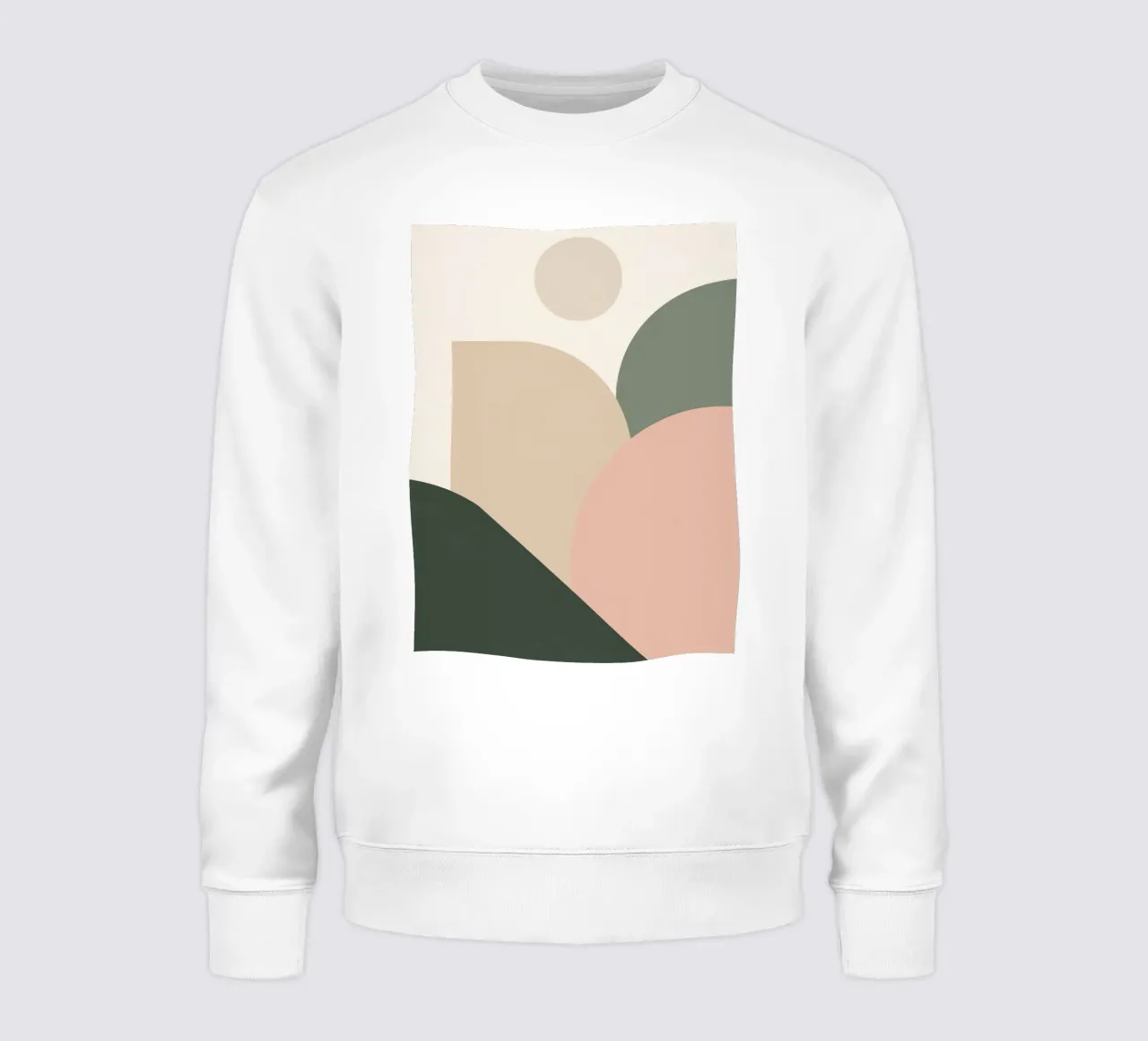 Forme geometriche astratte con colori tenui felpa da DesignDoodle