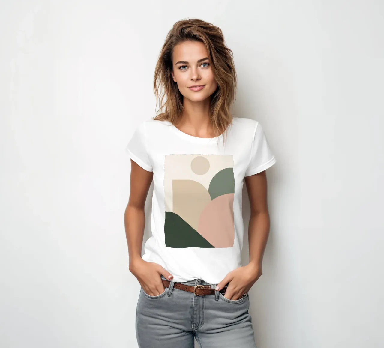 Forme geometriche astratte con colori tenui t-shirt da donna da DesignDoodle