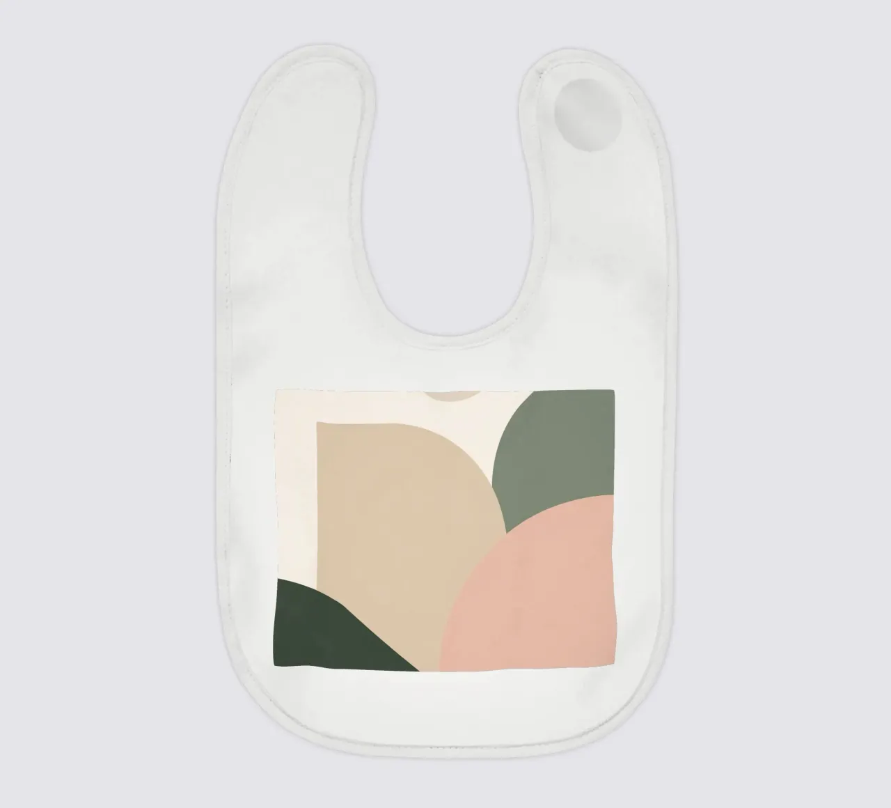 Forme geometriche astratte con colori tenui bavaglino da DesignDoodle