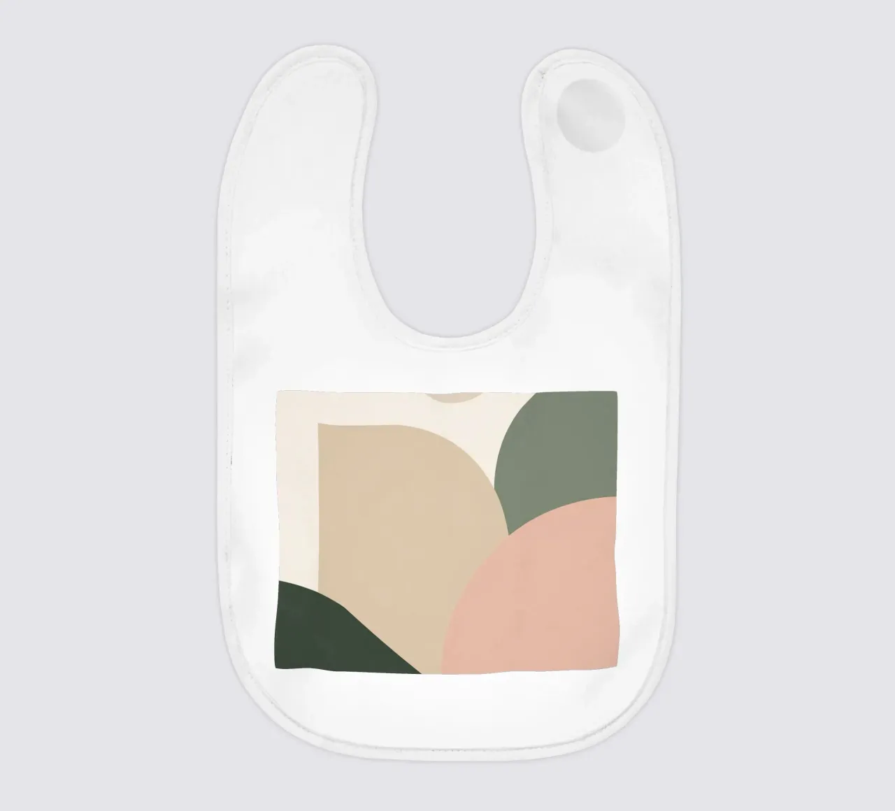 Forme geometriche astratte con colori tenui bavaglino da DesignDoodle