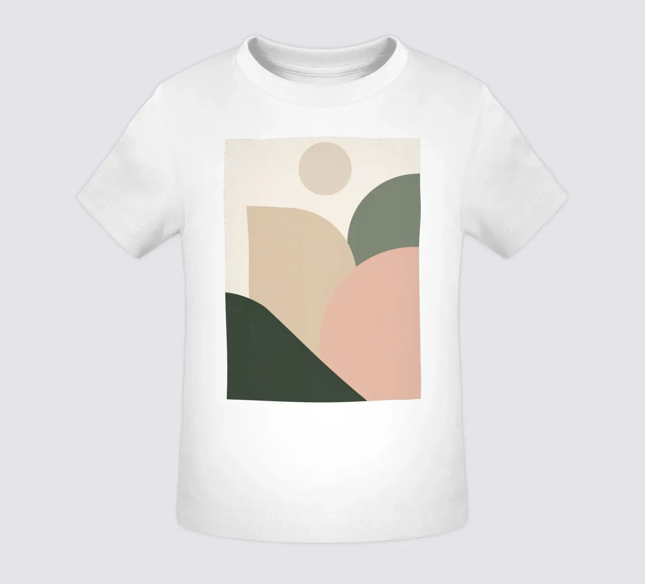 Forme geometriche astratte con colori tenui maglietta neonato da DesignDoodle