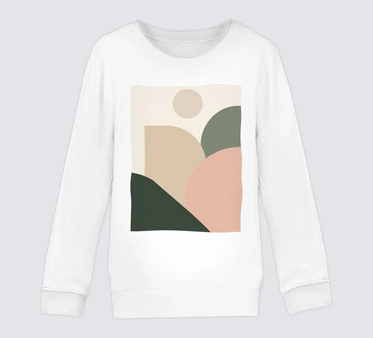 Formas geométricas abstractas con colores apagados sudadera para niño de DesignDoodle