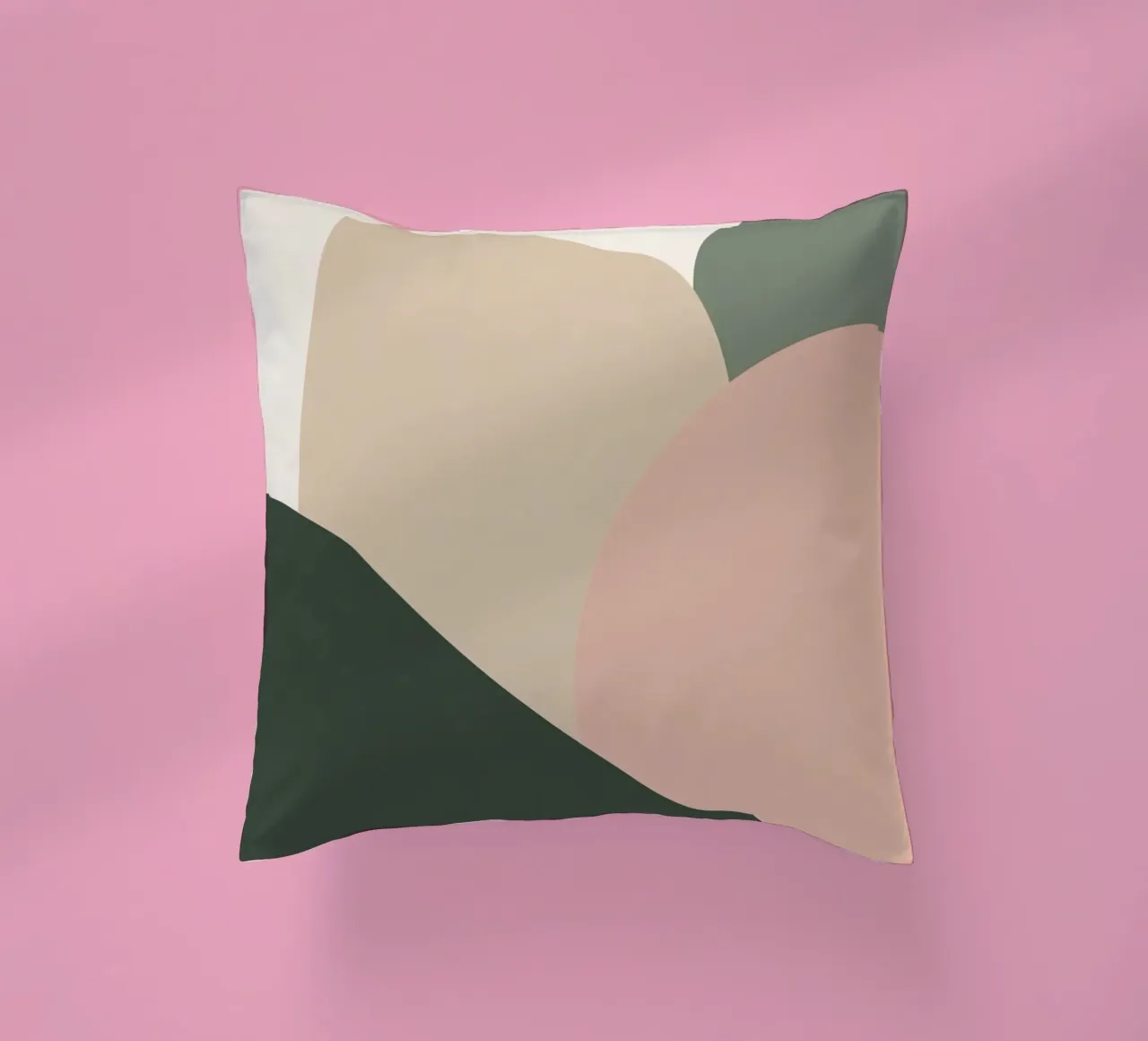 Forme geometriche astratte con colori tenui cuscino da DesignDoodle