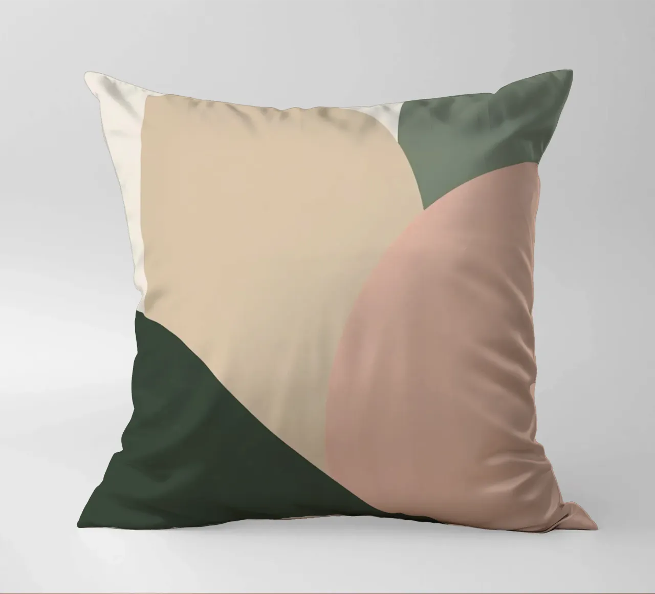 Forme geometriche astratte con colori tenui cuscino da DesignDoodle