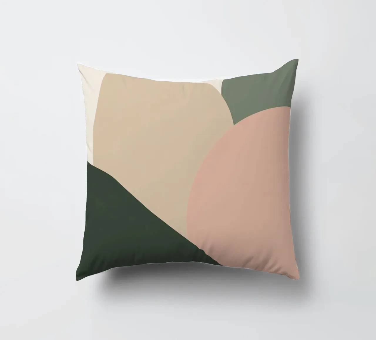 Forme geometriche astratte con colori tenui cuscino da DesignDoodle