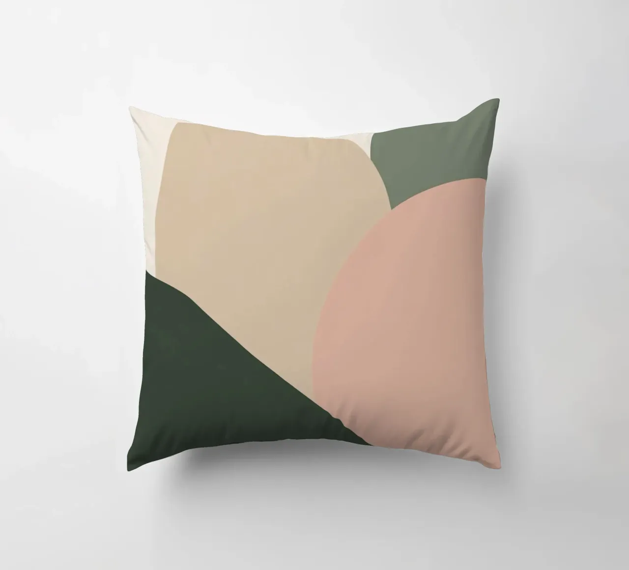 Forme geometriche astratte con colori tenui cuscino da DesignDoodle