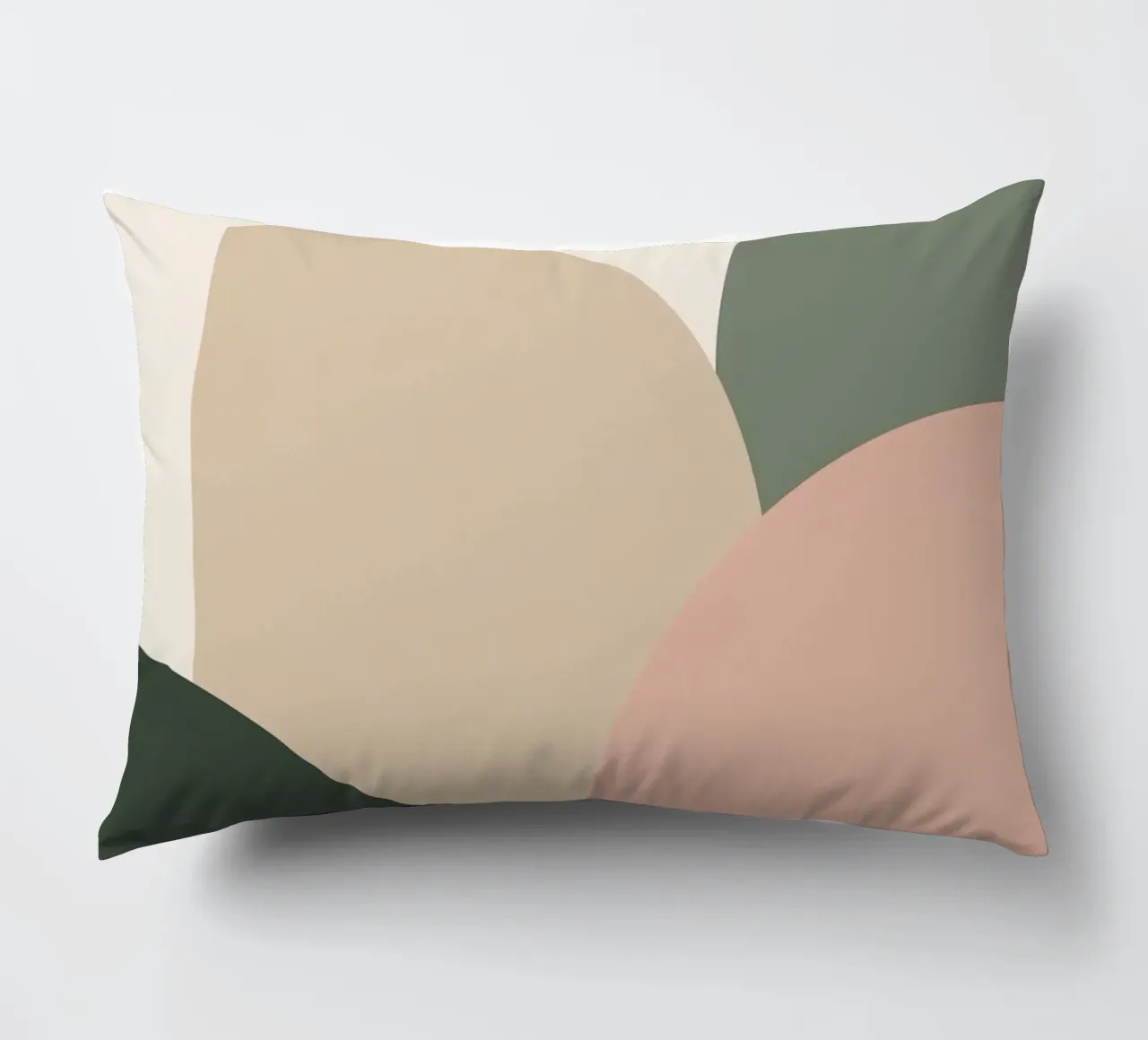 Forme geometriche astratte con colori tenui cuscino da DesignDoodle