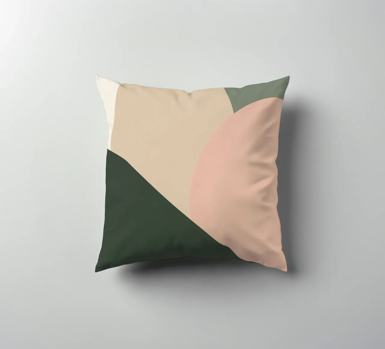 Forme geometriche astratte con colori tenui cuscino da DesignDoodle