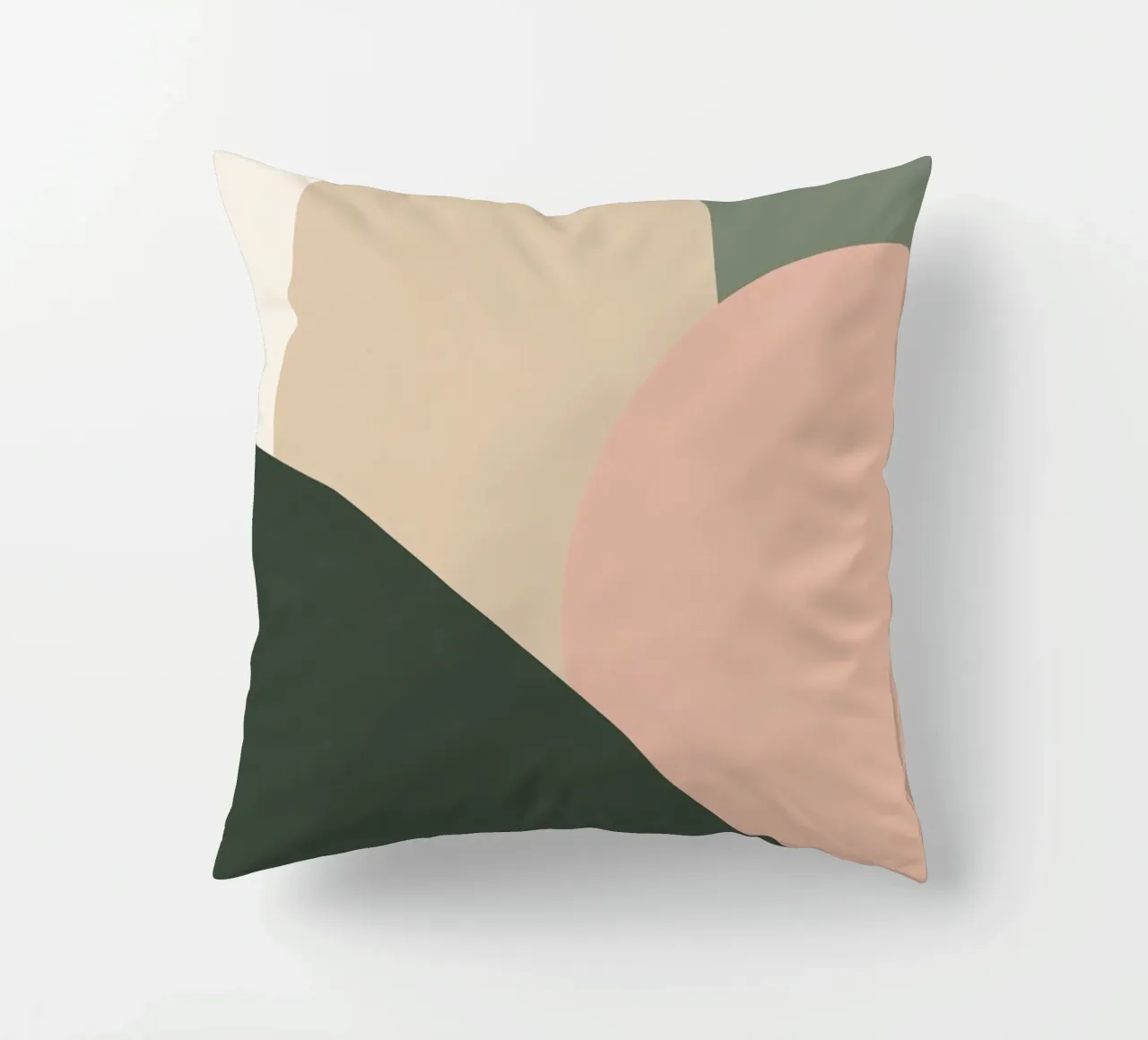 Forme geometriche astratte con colori tenui cuscino da DesignDoodle