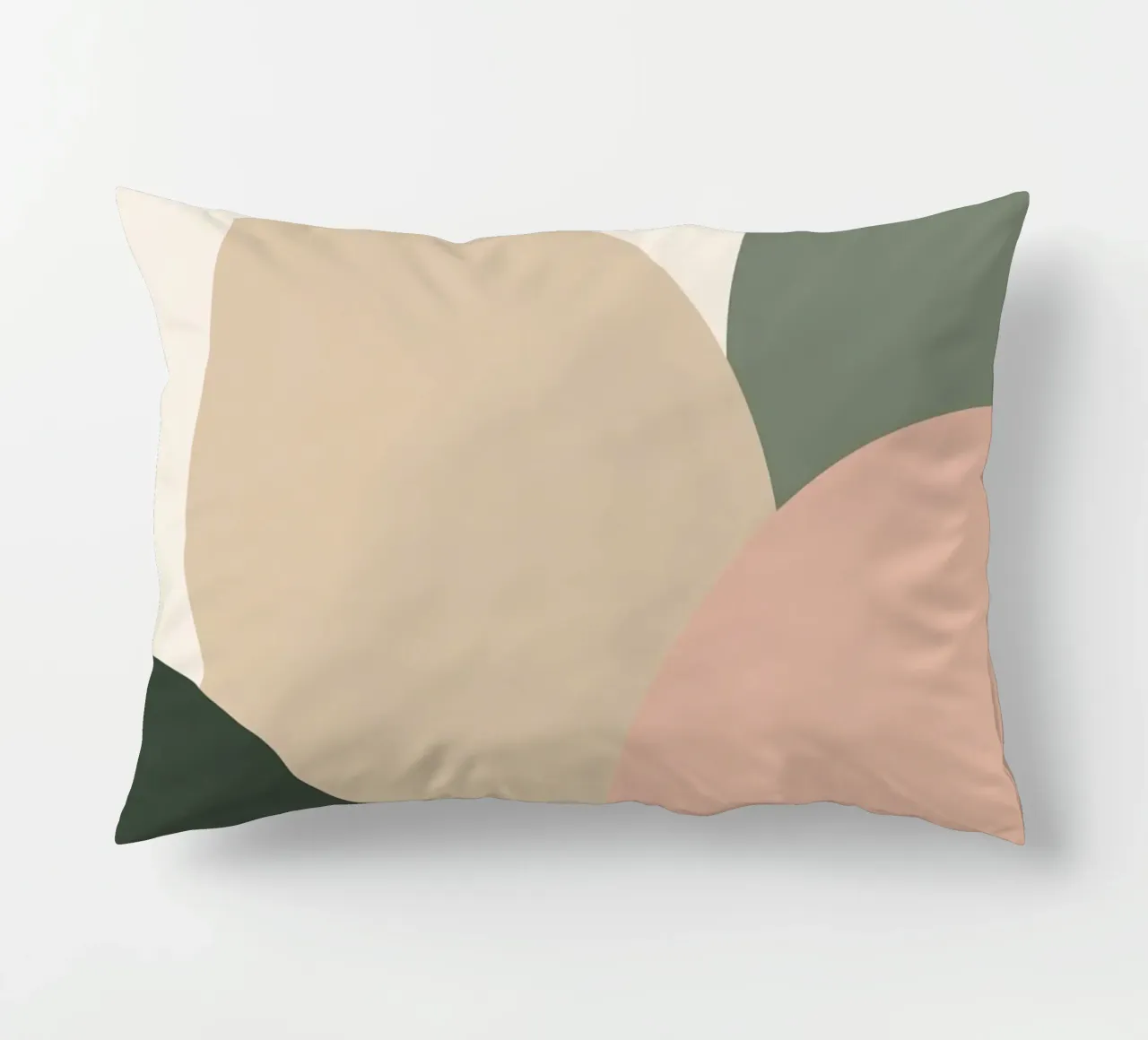 Forme geometriche astratte con colori tenui cuscino da DesignDoodle