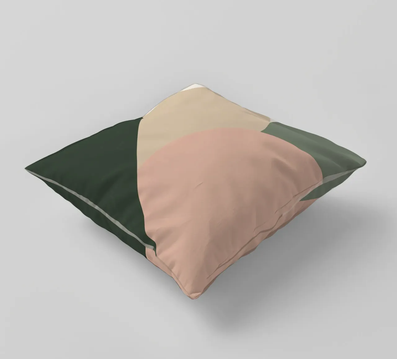 Forme geometriche astratte con colori tenui cuscino da DesignDoodle