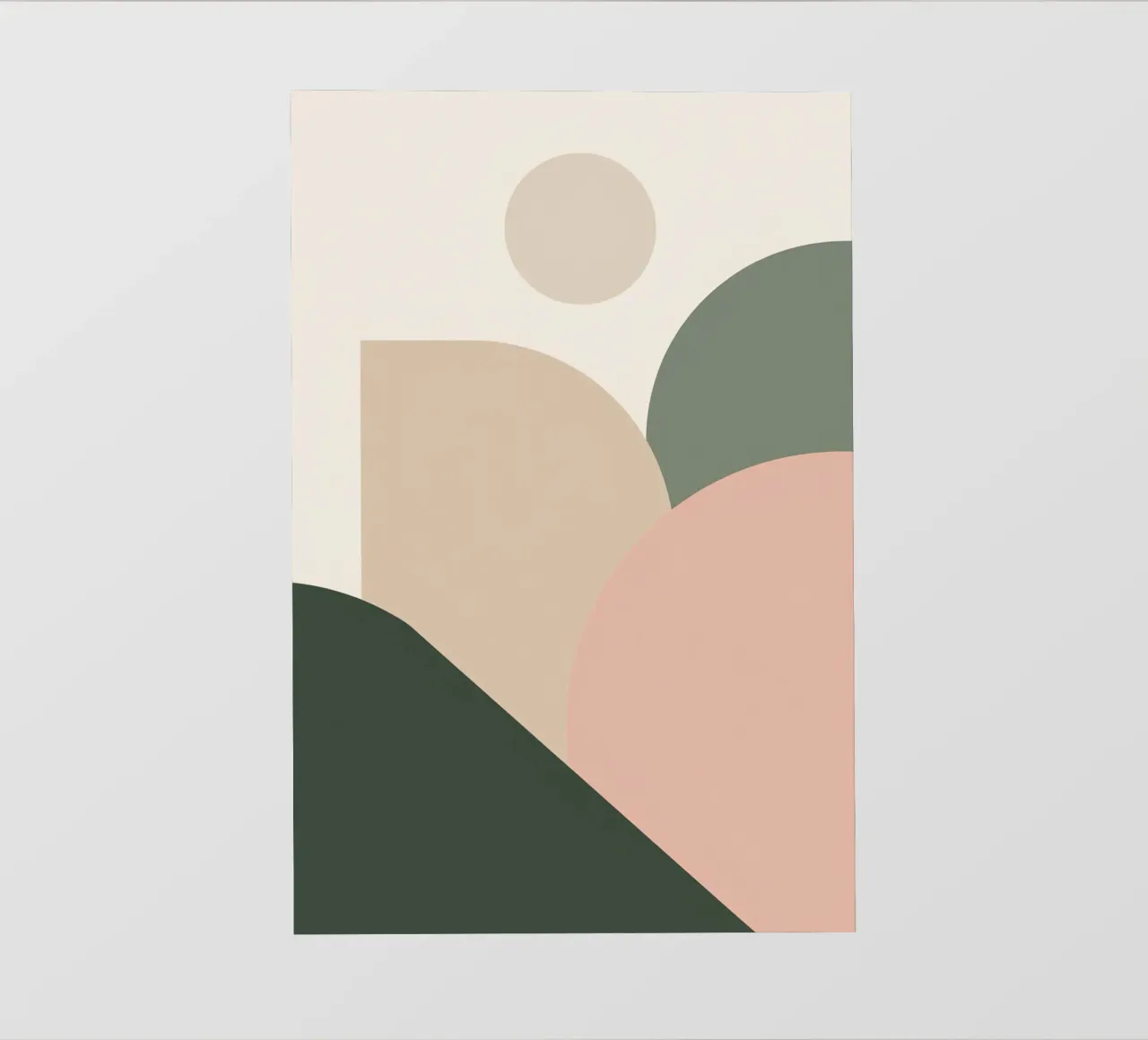 Formes géométriques abstraites avec des couleurs atténuées film rétro-éclairé de DesignDoodle