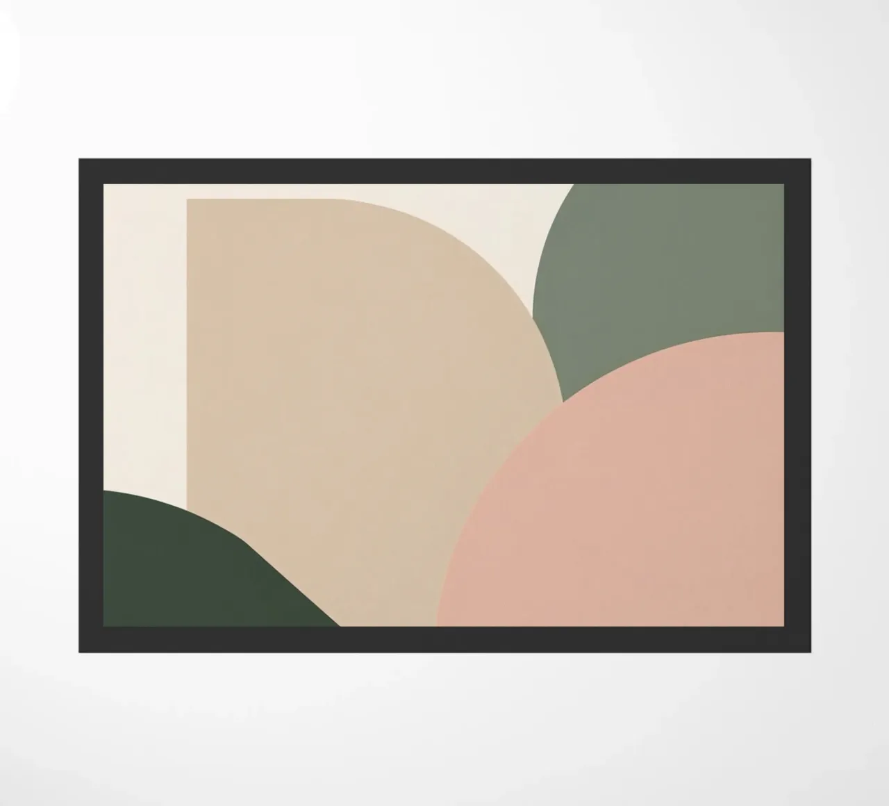 Forme geometriche astratte con colori tenui zerbino da DesignDoodle