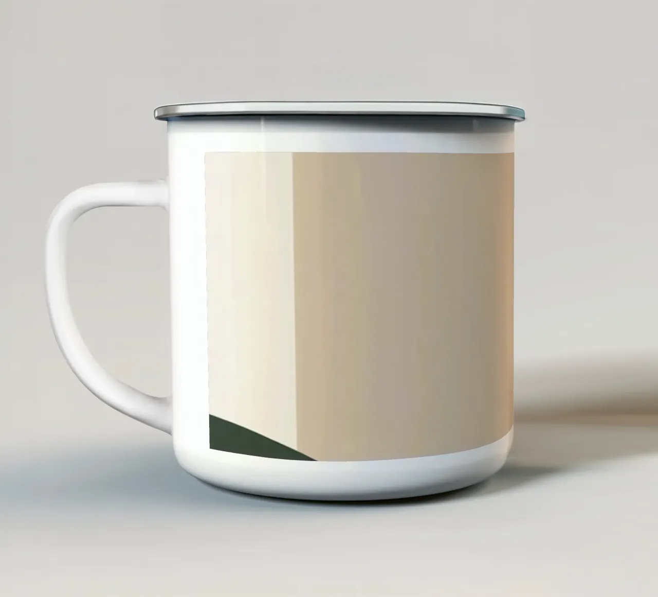 Abstract Geometric Shapes with Muted Colors enamel mug by DesignDoodle