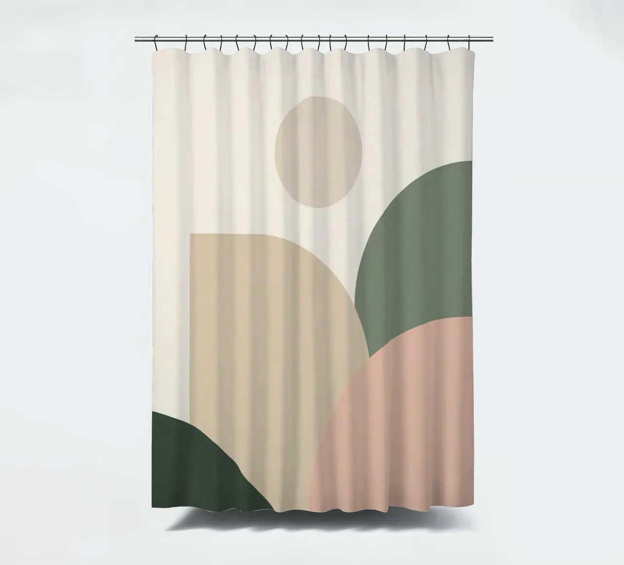 Forme geometriche astratte con colori tenui tenda da doccia da DesignDoodle