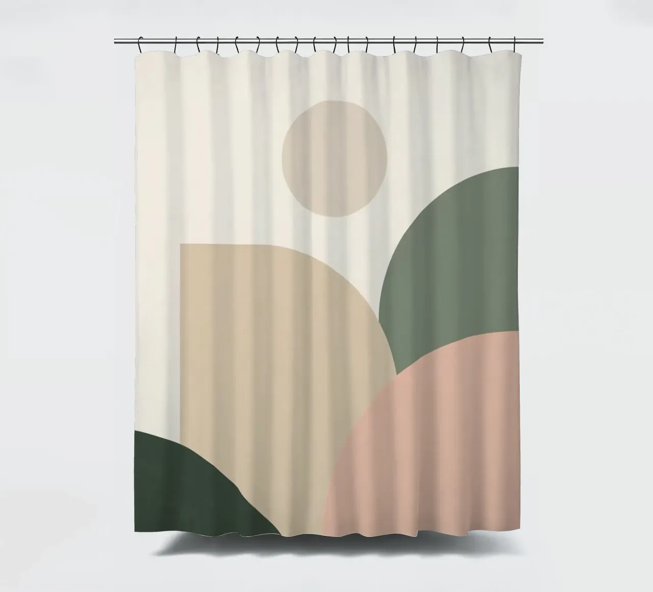 Forme geometriche astratte con colori tenui tenda da doccia da DesignDoodle