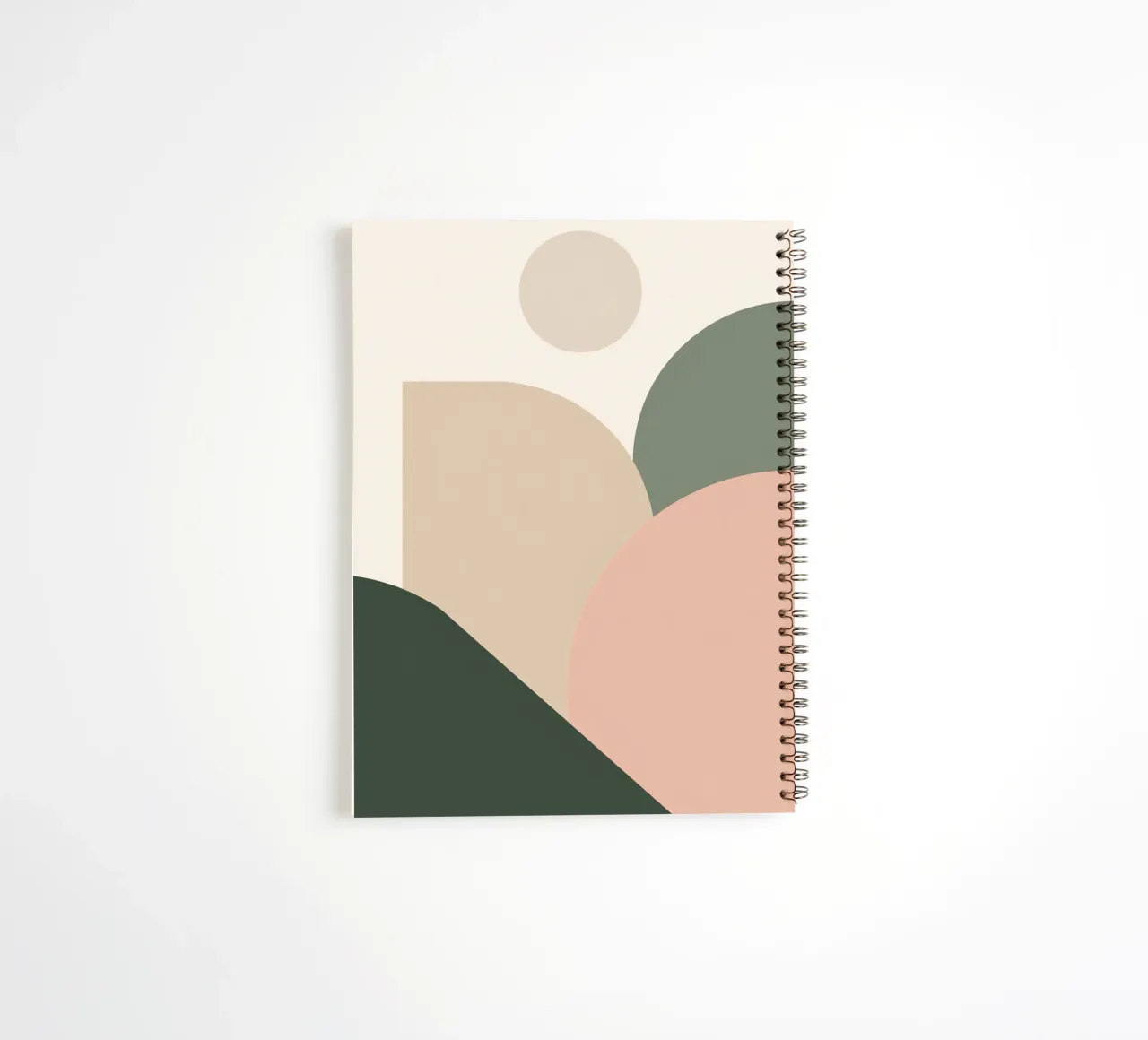 Forme geometriche astratte con colori tenui diario ad anelli da DesignDoodle